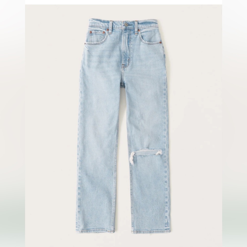 EUC Abercrombie Curve Love Ankle Straight Jeans